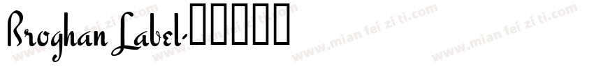 Broghan Label字体转换